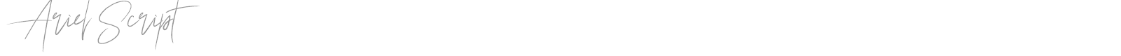 Ariel Script font preview